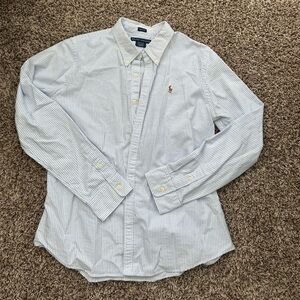 Women’s Ralph Lauren Striped Blue Shirt
